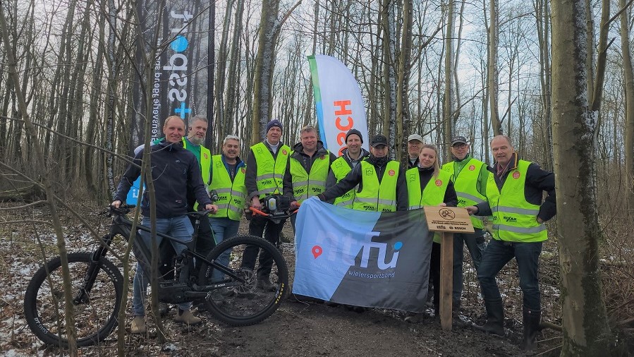 Dankzij het NTFU Bosch eBike Systems Trailfund ligt MTB-route Almere er weer perfect bij
