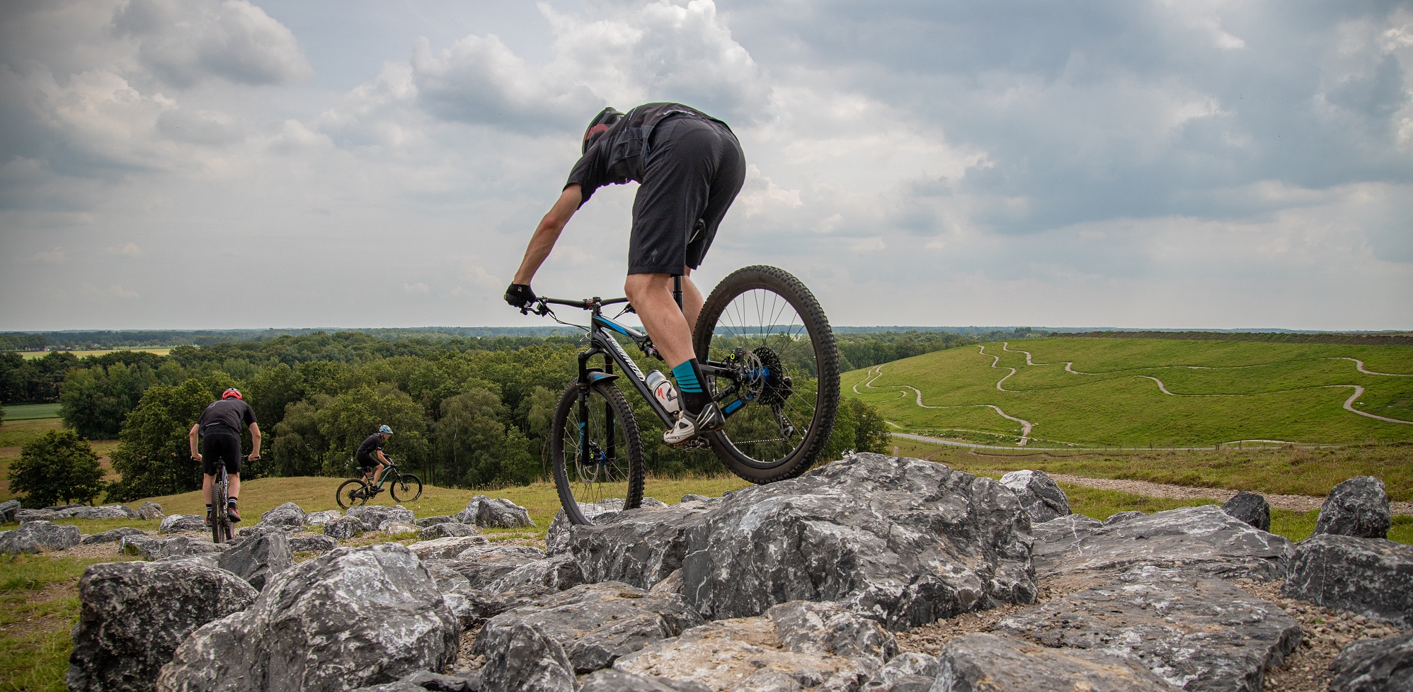 Kleurcodes voor moeilijkheidsgraad MTB-routes in de maak