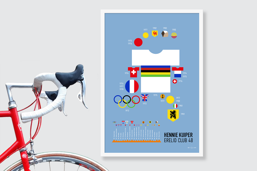 Hennie Kuiper krijgt prachtig kunstwerk