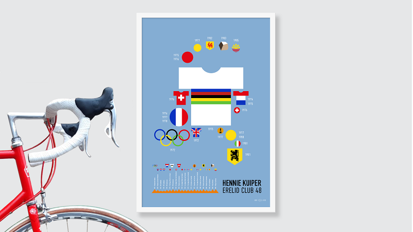 Hennie Kuiper krijgt prachtig kunstwerk