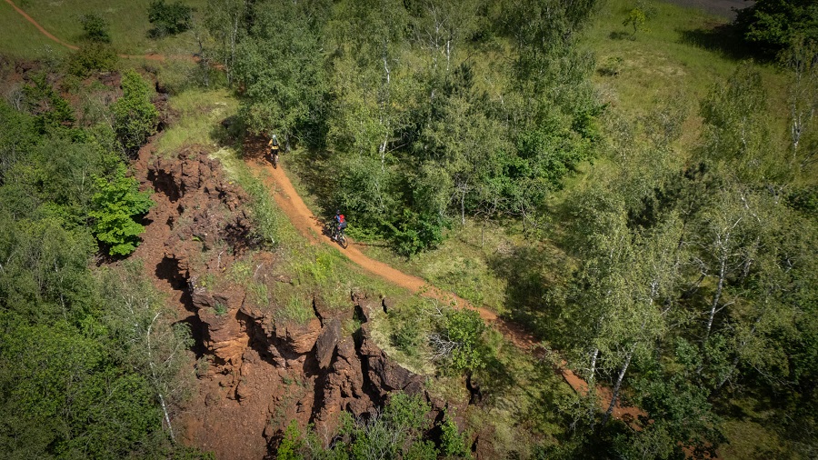 Machtig mooi mountainbiken op de Red Rock Trails in Luxemburg