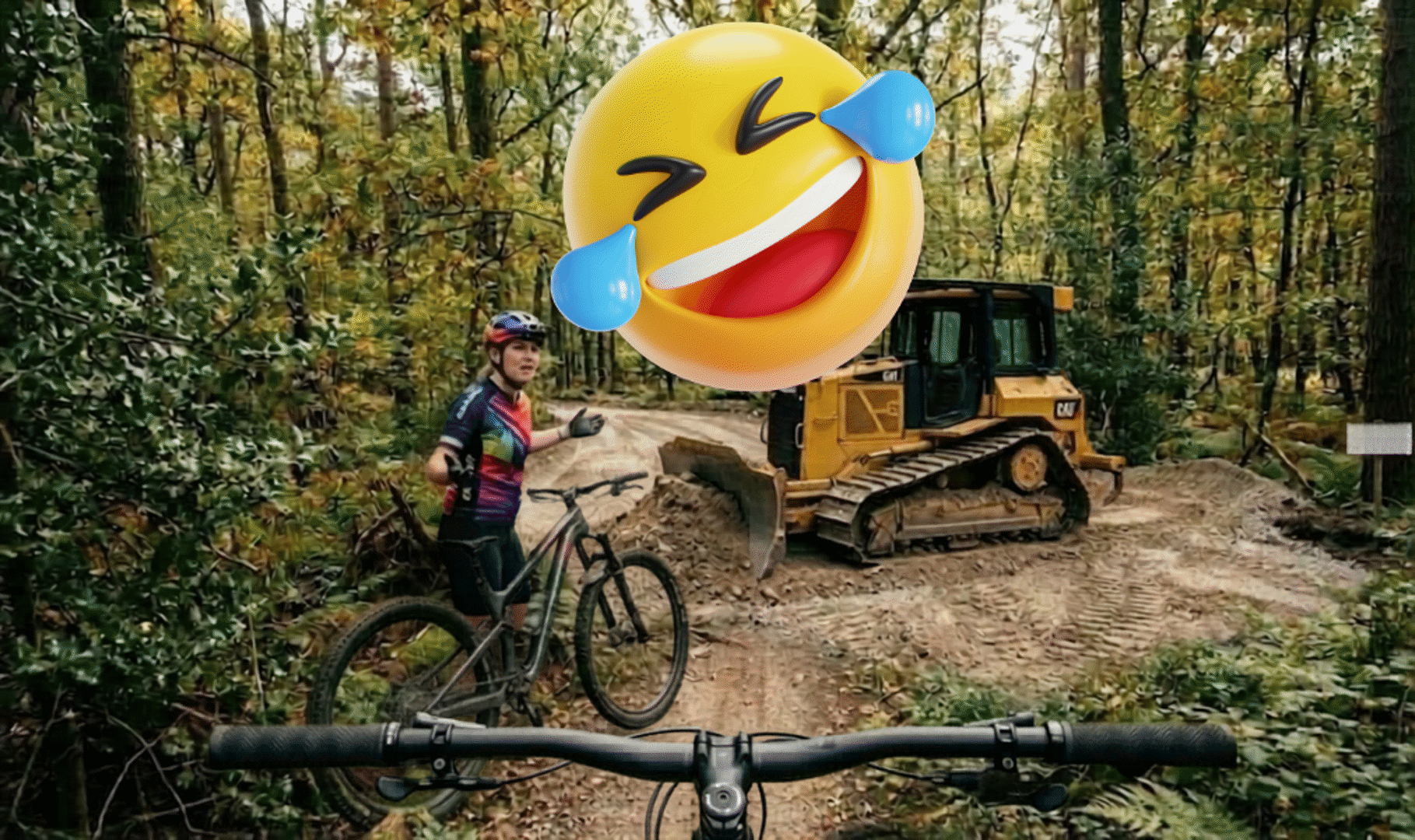 1 april: geen doubletracks in het bos