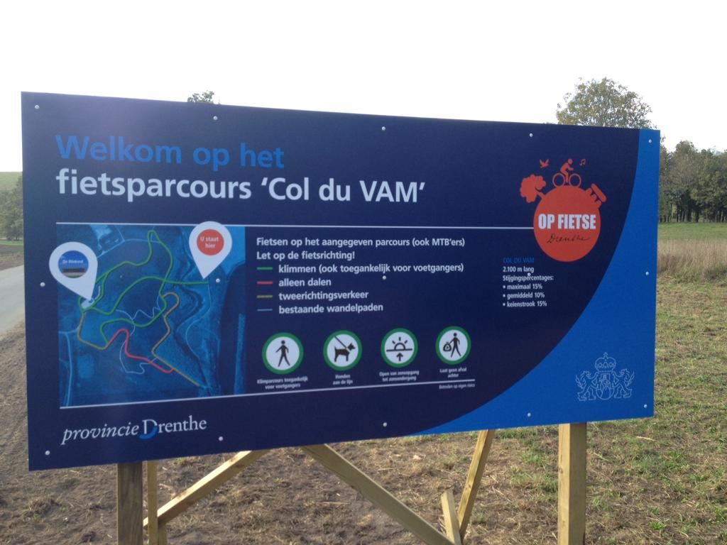 Klimmen op een Drentse col