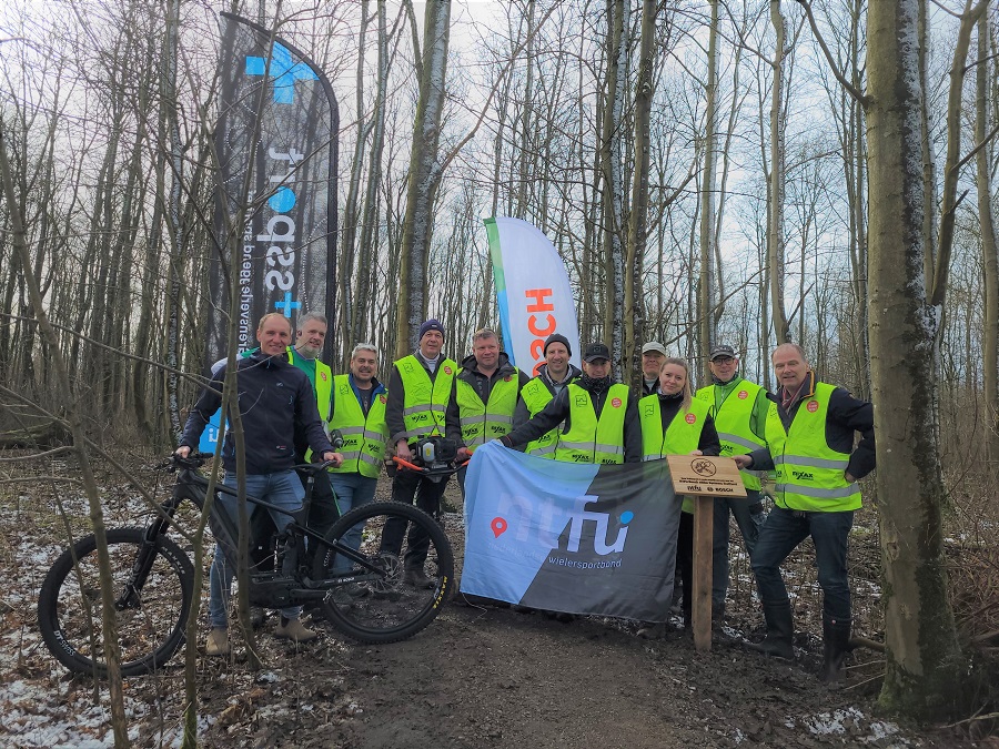 Dankzij het NTFU Bosch eBike Systems Trailfund ligt MTB-route Almere er weer perfect bij