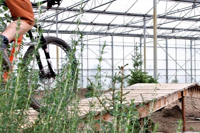 Indoor mountainbiken in Almere