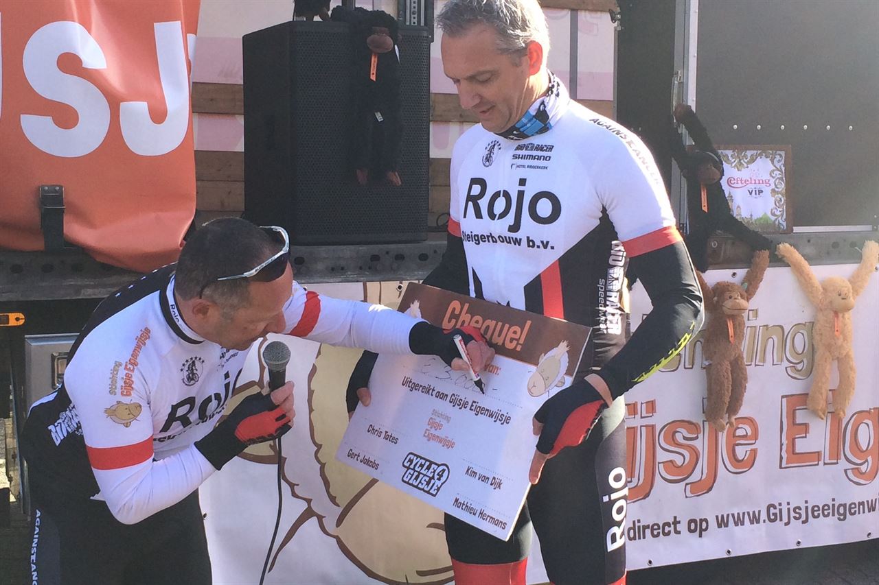 De opbrengt van de Mathieu Hermans Klassieker gaat naar stichting Gijsje Eigenwijsje