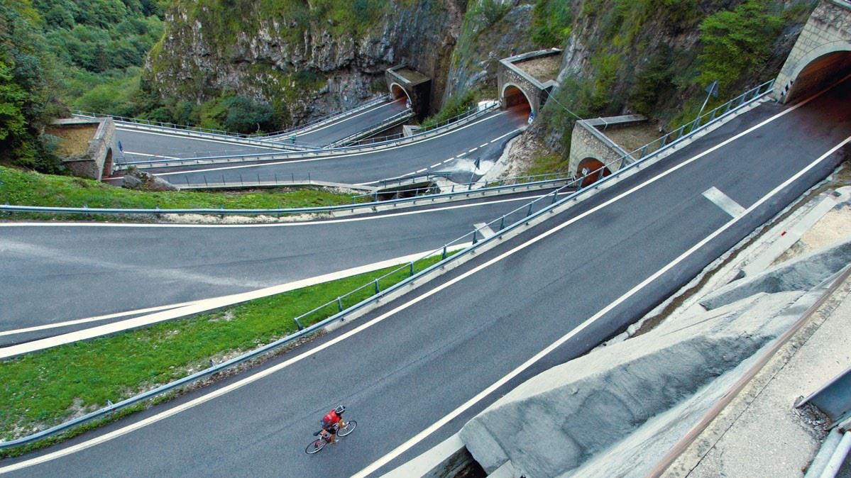 Passo san Boldo in de Giro d'Italia