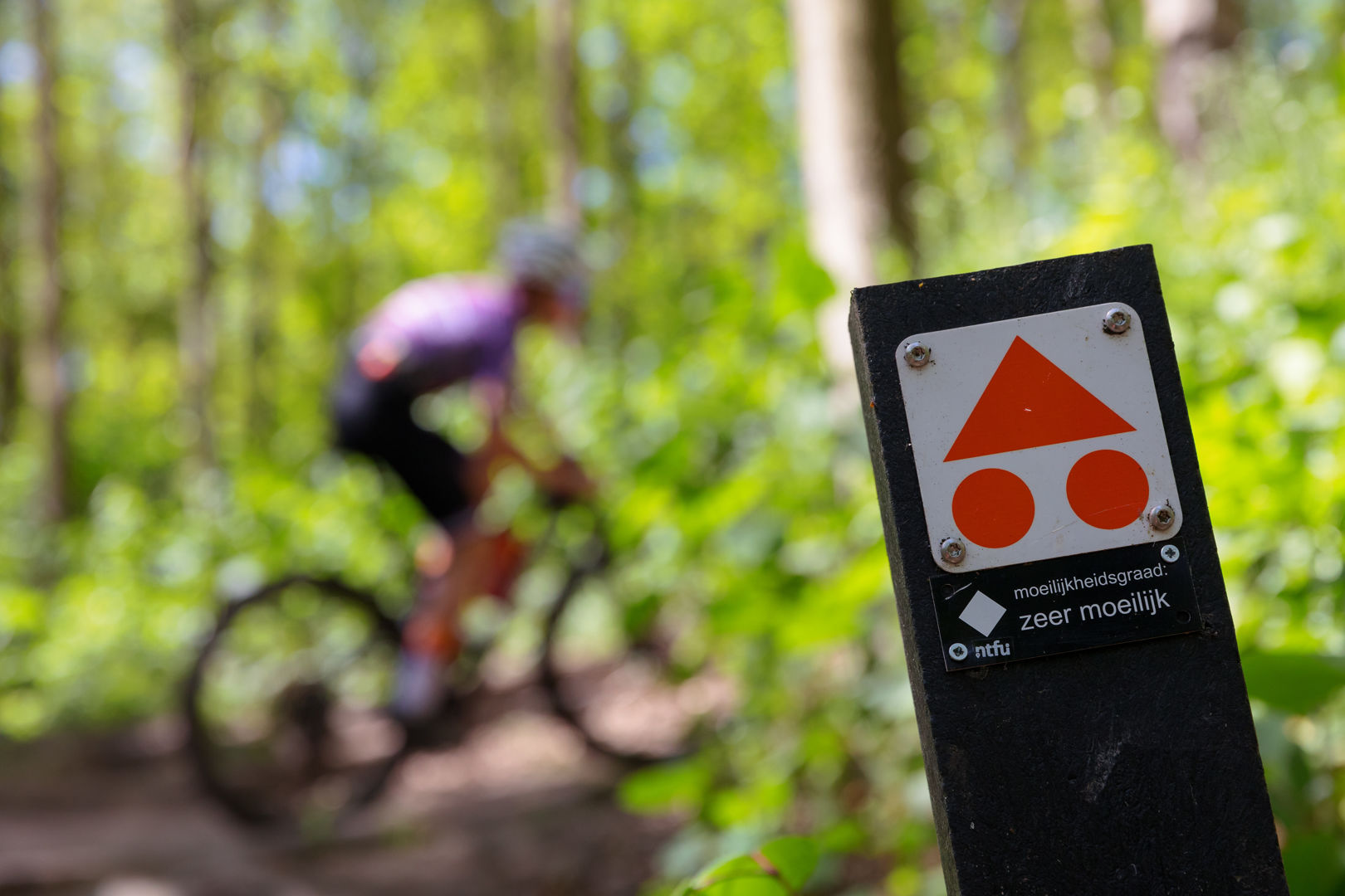 Wat is een zwarte mountainbikeroute