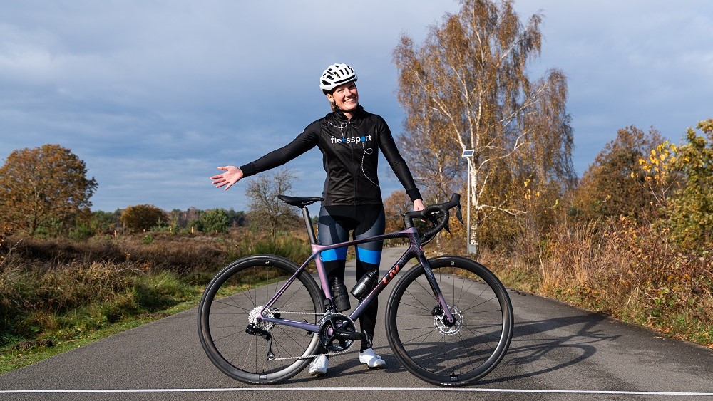 Annemiek piekt met Fietssport!