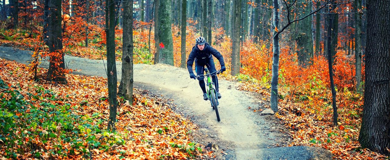 Een goede route ontstijgt de mountainbikesport