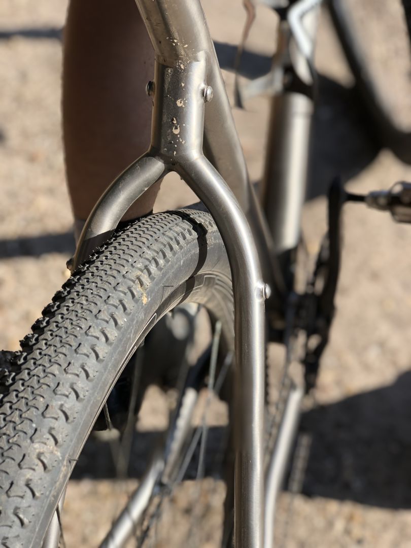 Titanium is een prachtig framemateriaal.