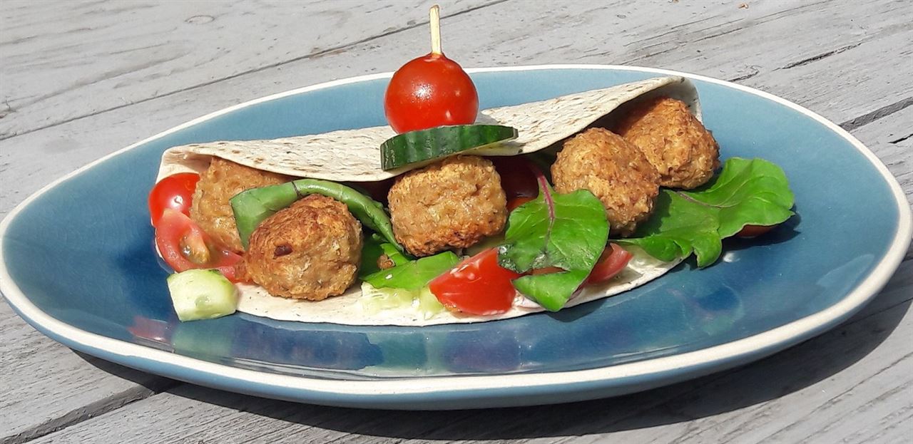 Recept: falafelwrap