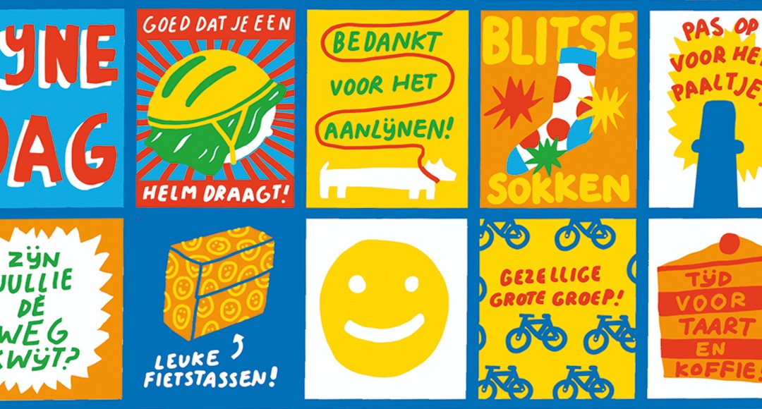 23x complimenten voor op het fietspad