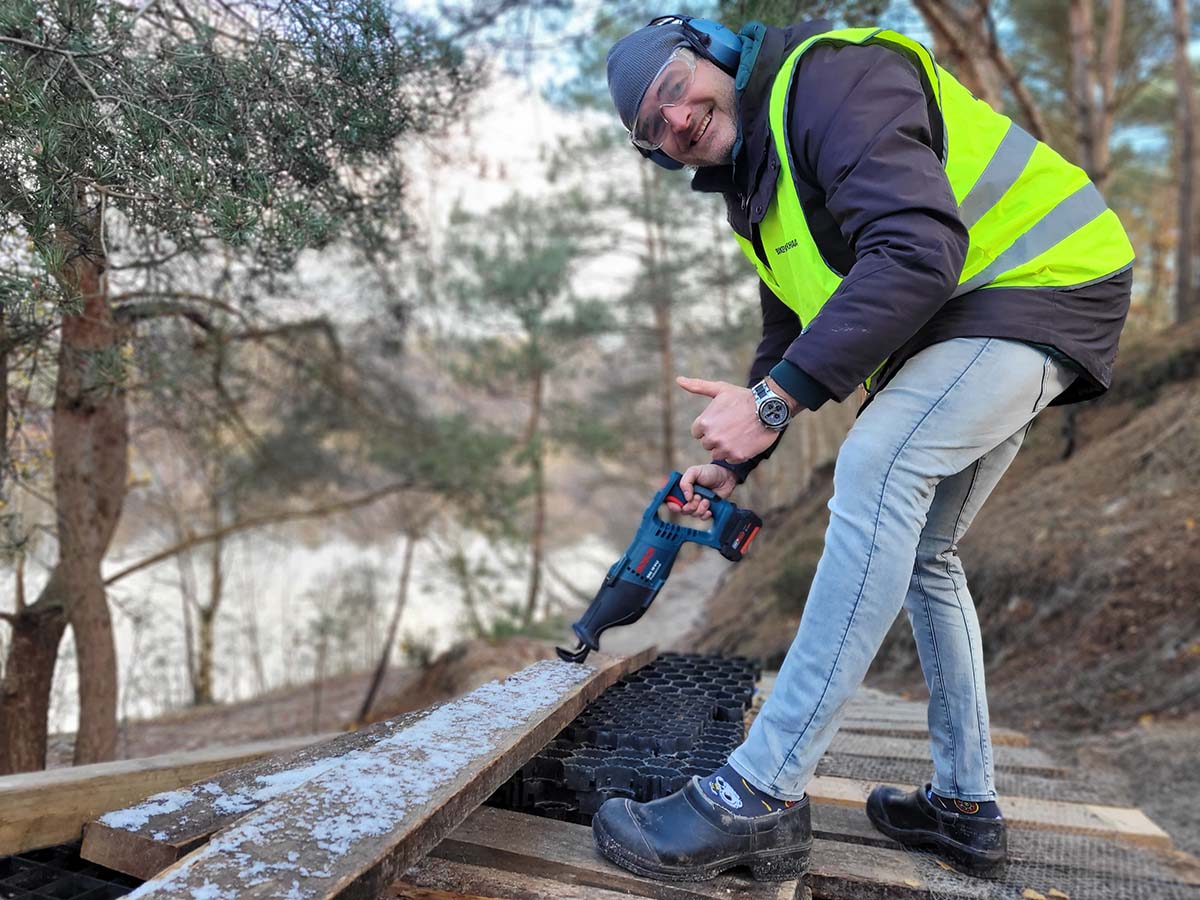 Trailcrew Sibculo stapt over op elektrisch gereedschap van Bosch Professional