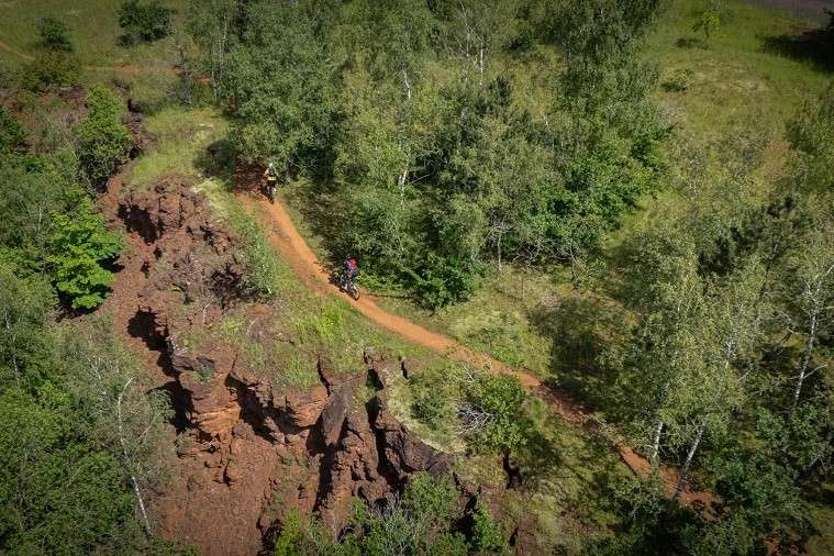 Machtig mooi mountainbiken op de Red Rock Trails in Luxemburg